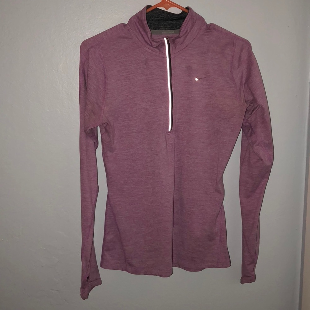 Lilac purple Nike half zip up jacket